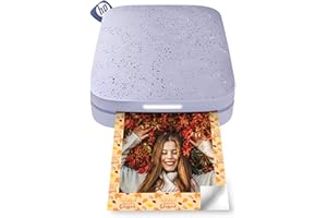 HP Sprocket 2x3" Instant Smartphone Photo Printer - Portable Color Wireless Mobile Printer - Zink Sticky-Back Photos - Print from Compatible iOS & Android Devices with Bluetooth w/Fun App - Purple