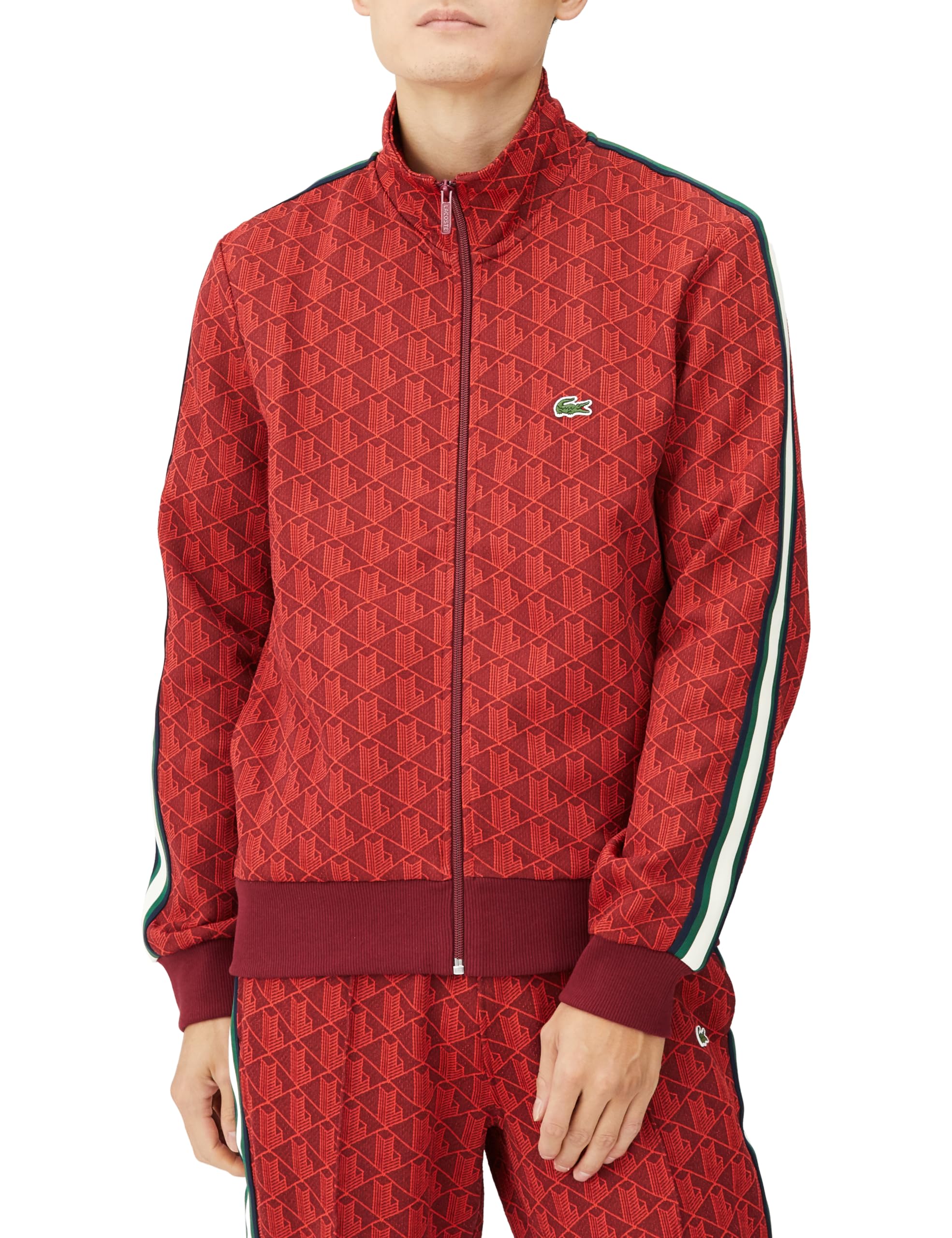 Mua Lacoste 公式 モノグラムジャカードトラックジャケット+サイド