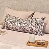 Amor Virisso Floral Throw Pillow Cover 14x36 Couch Decorative Accent Sofa Pillow Brown