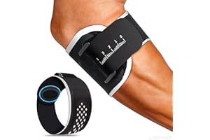 Upgraded Elbow Brace Suppor with Adjustable Strap - Breathable Compression With Compression Pad for Tennis & Golfer's Elbow, 