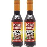 Prime Choice steak sauce in 9.6-ounce glass bottle x 2 pack