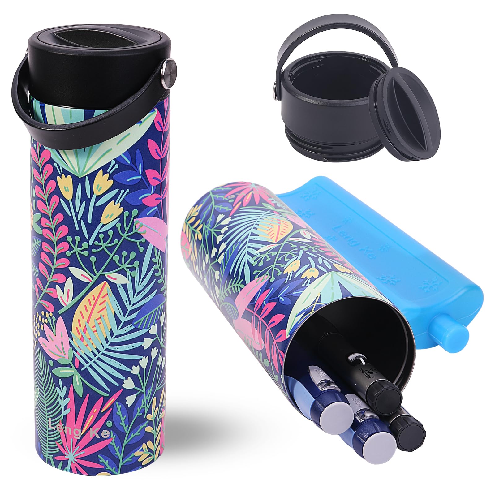 OVAKIA Insulin Cooler Travel Case, Medical EpiPen Carry Case Box Keep 2-8 Degrees for Insulin Pens with Biogel Ice Pack (Cartoon)