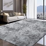 Sour Lemon 200x300 cm Grey Shaggy Rug Large Soft Non Slip Floor Mat view 8