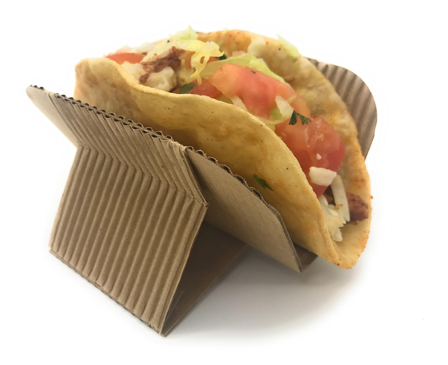 [50 COUNT] Disposable Taco Holder Stand Rack Tray Plates