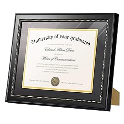 upsimples 11x14 Diploma Frame with High Definition