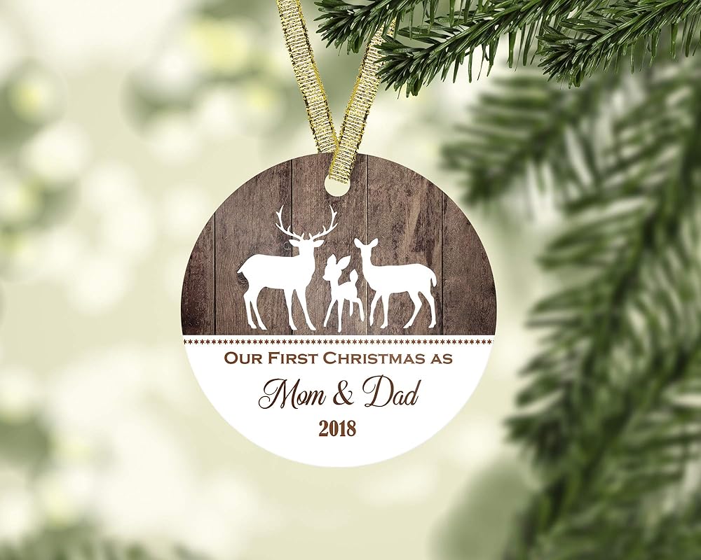 Amazon.com: new parent ornament-mom and dad ornament-personalized Amazon.com: New parent Ornament-Mom and Dad Ornament-Personalized