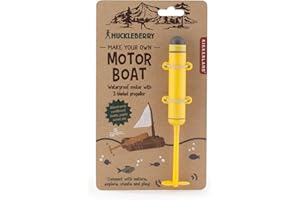 Kikkerland Make Your Own Motor Boat Huckleberry Motor
