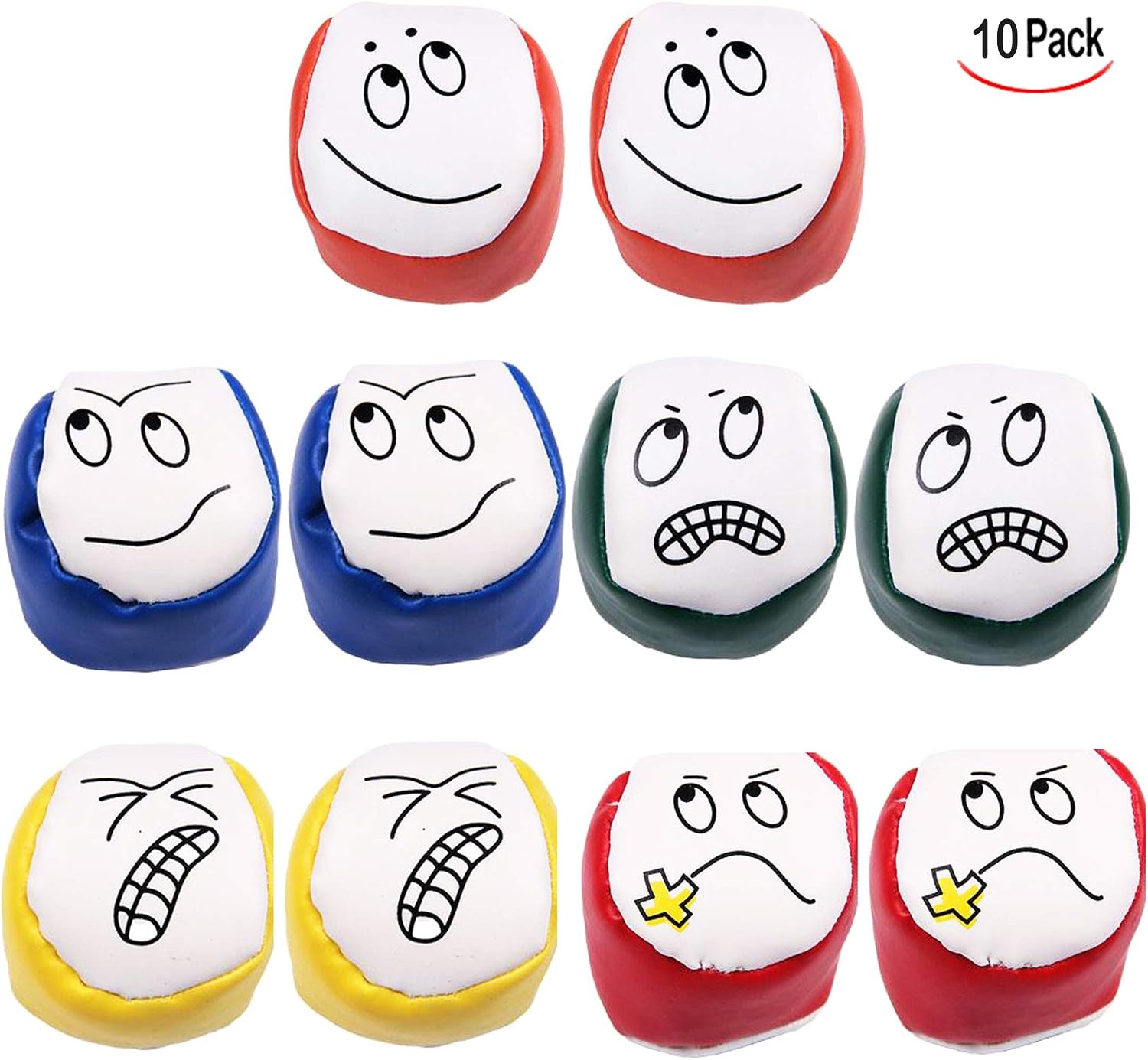 iwobi 10 Pcs Beginners Juggling Balls,Soft Easy Juggle Ball Kit Learn to Juggle Toy,Classic Juggle Balls Beanbags for Kids and Adults - Image 3