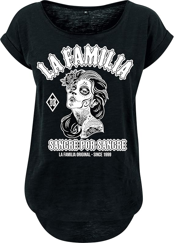 LA Familia ORIGINAL „Worldwide“ Ladies T-Shirt - LONGSLUB, schwarz ...