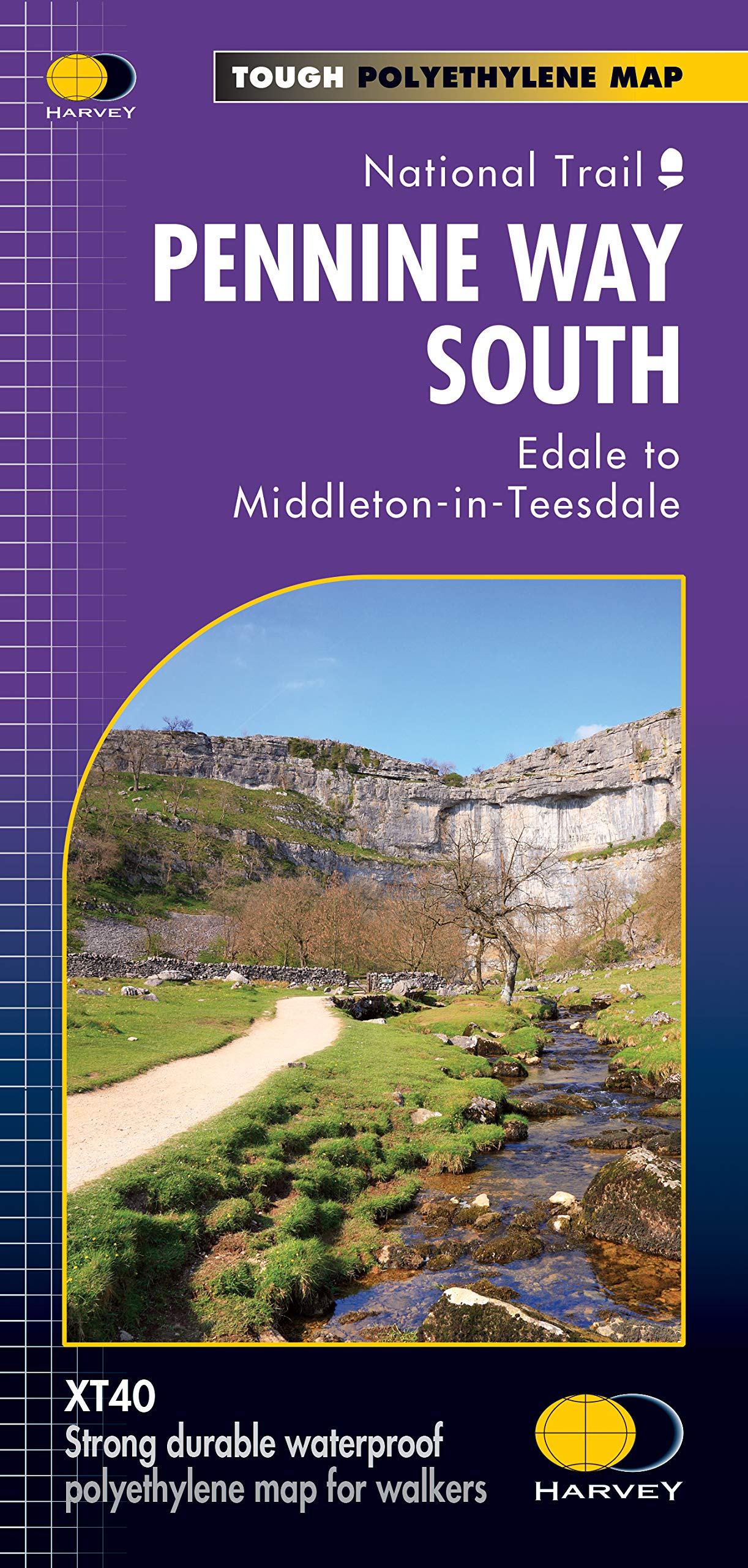 Pennine Way South XT40 (Trail Maps): Edale to Middleton-in-Teesdale (Trail Maps XT40)