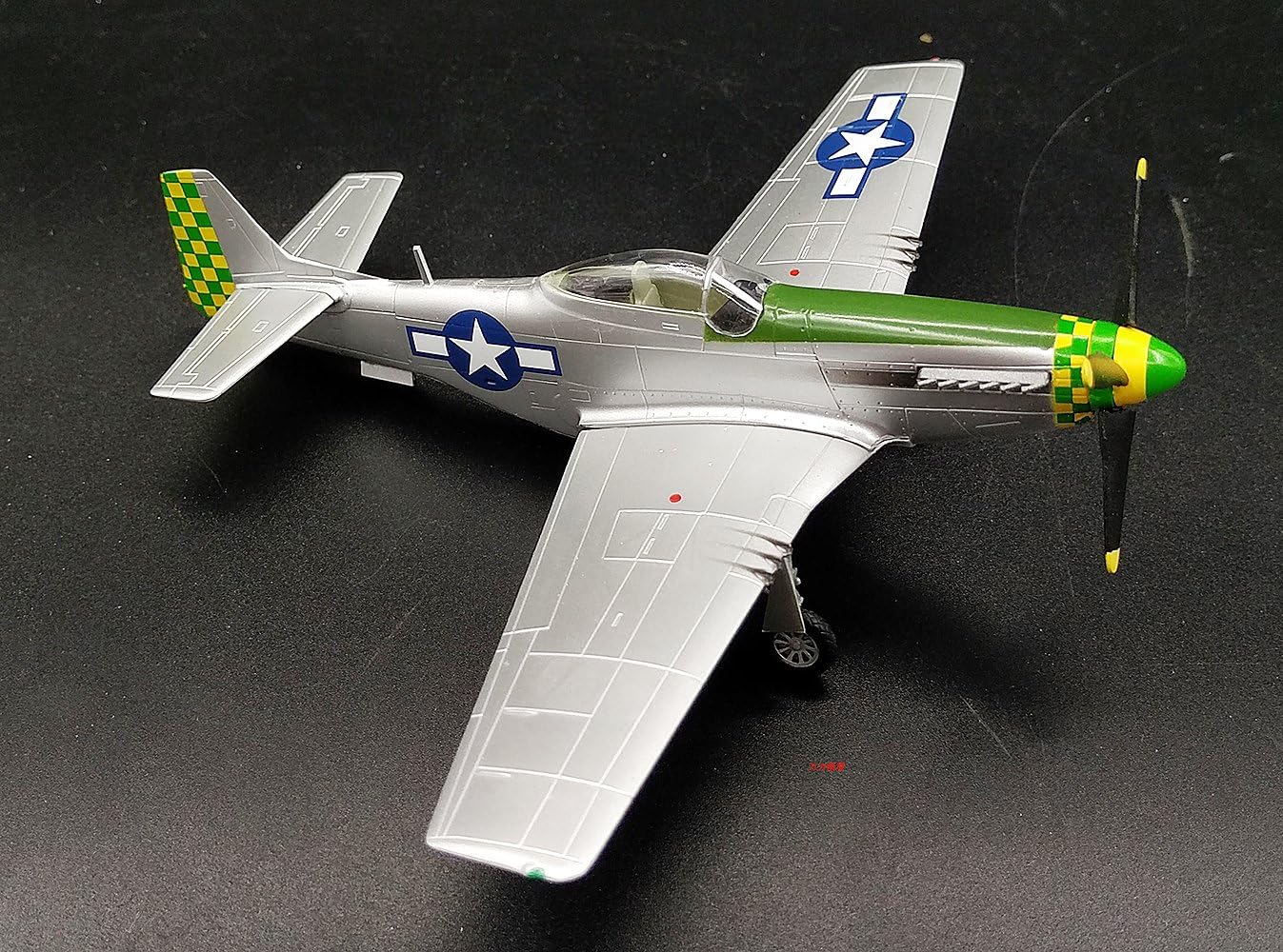 WWII US Aircraft 1/72 P51 Mustang 55FG Fighter Plane Non diecast Airplane Collection Easy Model Pre-builded: Toys & Games
