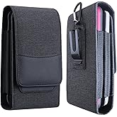 Dual Phone Holster Pouch Case with Belt Clip, Waist Carring Pouch, Universal Smartphone Case Up to 7 Inches for iPhone Pro Max, Pro, Samsung Galaxy,Moto Cellphone Holder