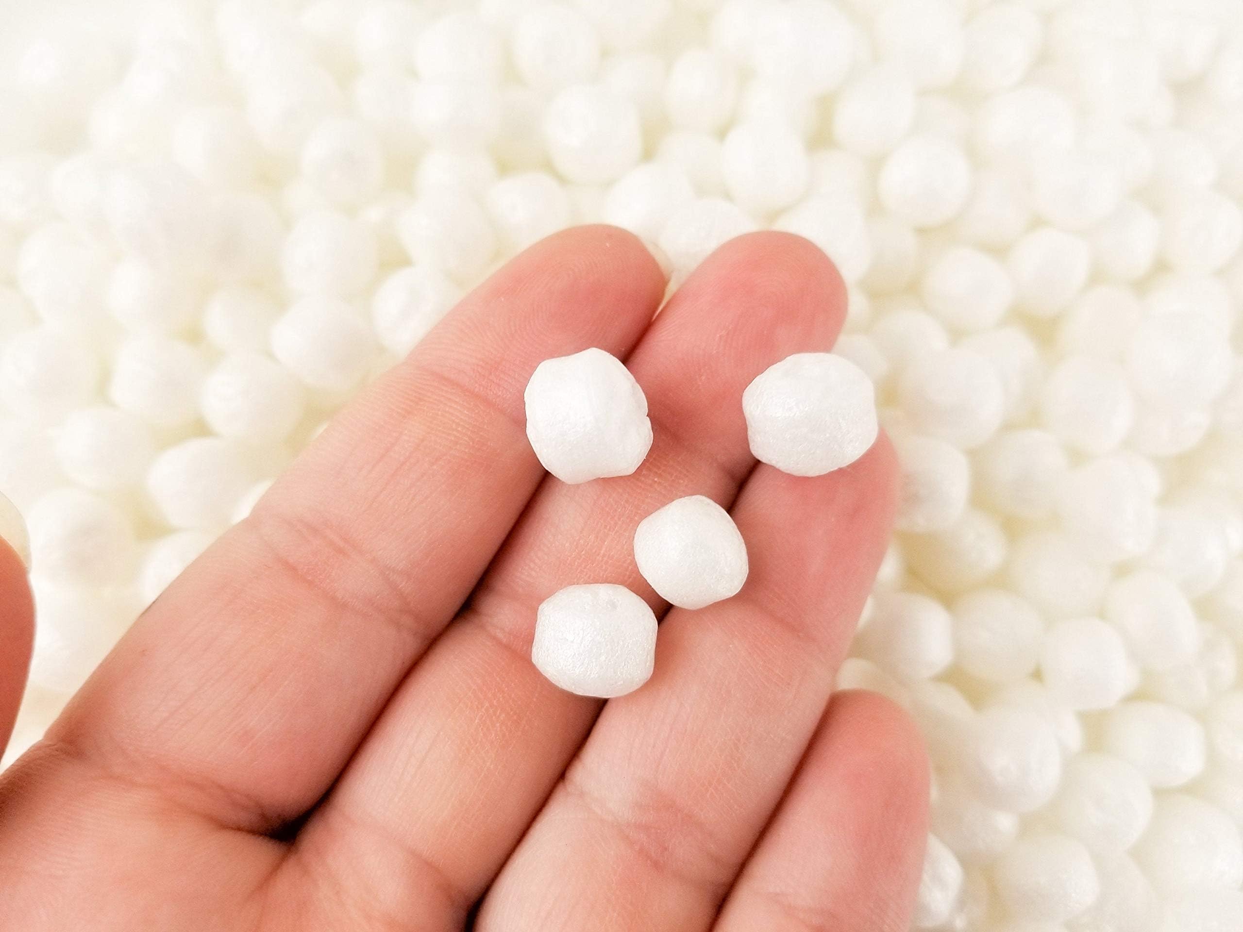 White Marshmallow Style Foam Beads for Slime TYK, 4 Cups by Volume