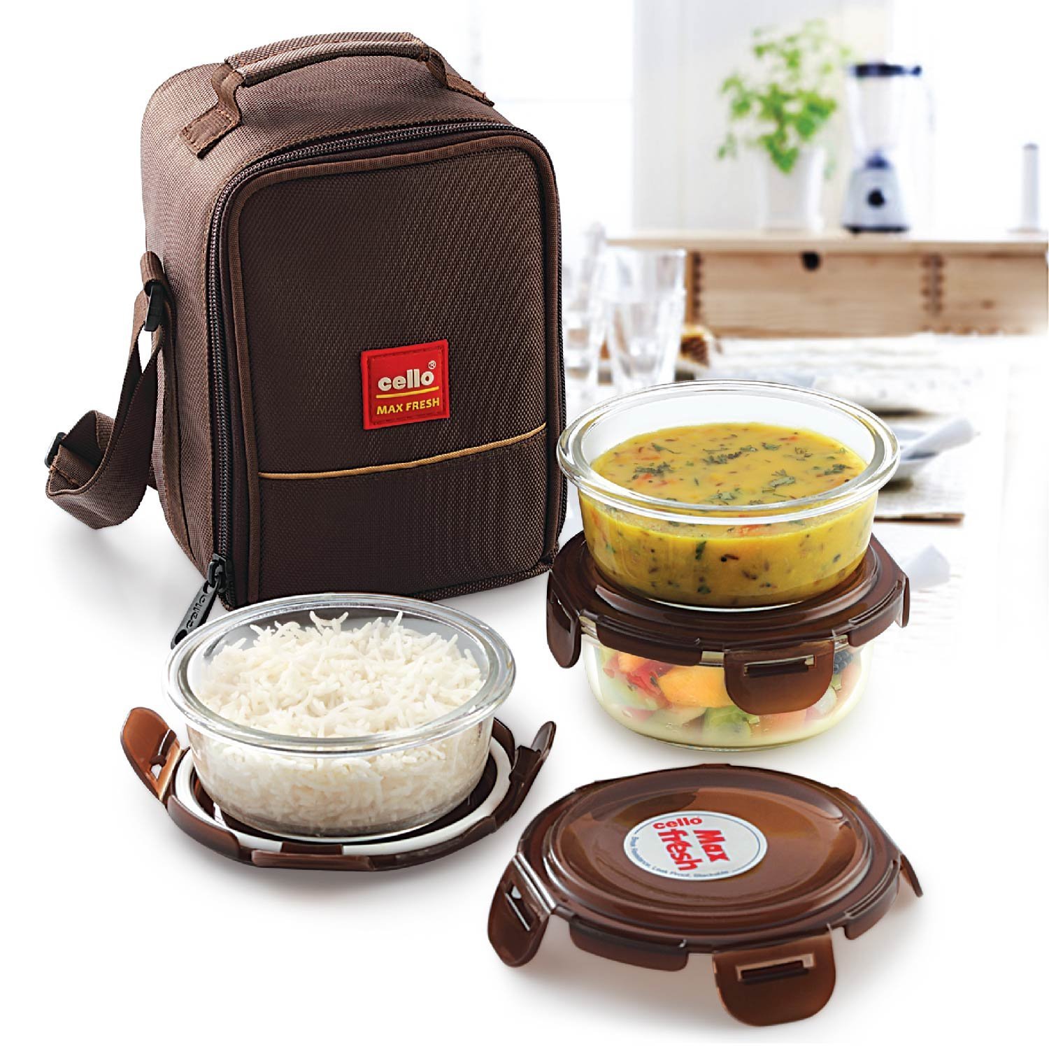 cello lunch box with bag