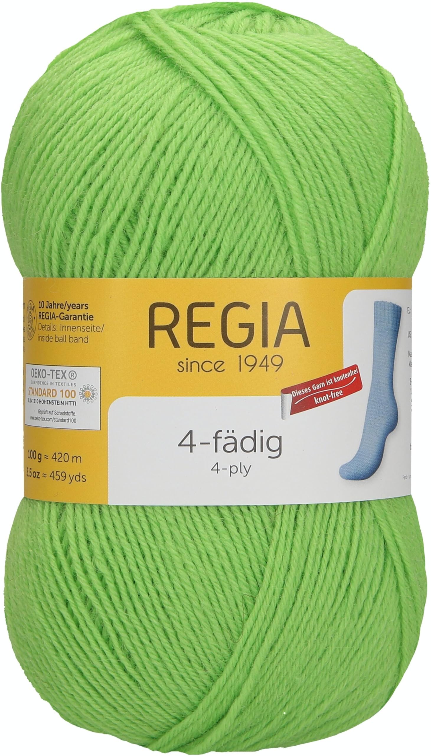 Regia 9801629 08078 Hand Knitting Yarn Wool, Iceland, 18 x 9 x 9 cm, wool, knall frosch, 16 x 9 x 9 cm