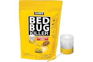 Harris Bed Bug Killer, Diatomaceous Earth (4lb with Duster Included Inside The Bag)