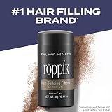TOPPIK Hair Building Fibres Powder Light Brown 27.5g Thicker Hairline Crown view 2