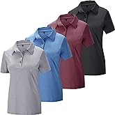 TYCTOS Women's Polo Shirts Athletic Golf Shirts Women Lightweight Womens Polo Shirts Short Sleeve Quick Dry Womens Shirt