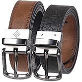 Columbia Boy's 2-in-1 Reversible Belt - Classic Strap for School, Casual & Dress Wear