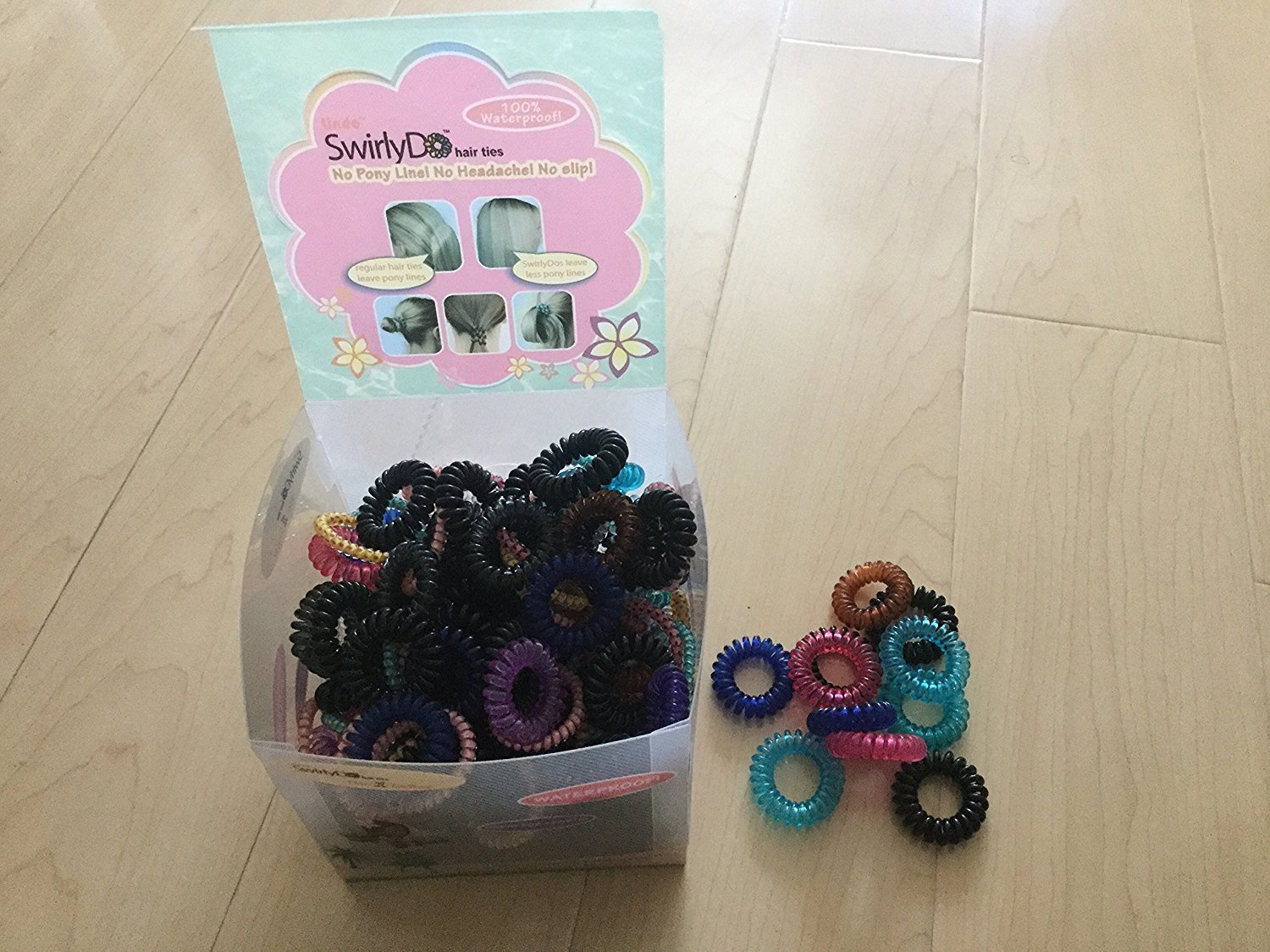 Amazon Com Swirlydo Hair Ties Multi Color 5pcs Beauty