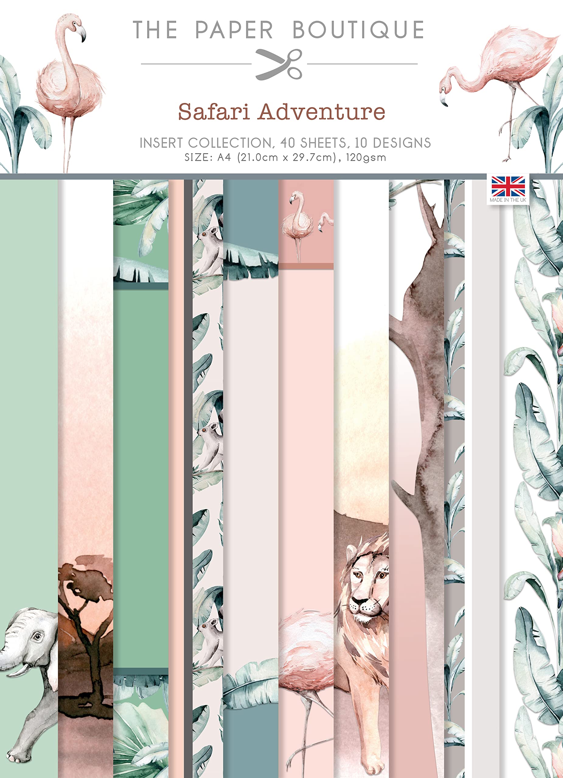 Paper Boutique Safari Adventure-Insert Collection, Multicoloured, A4