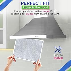 Bagean Stove Hood Vent Filter 9.87" x