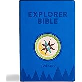 KJV Explorer Bible for Kids, Royal Blue LeatherTouch, Red Letter, Full-Color Design, Photos, Illustrations, Charts, Videos, Activities, Easy-to-Read Bible MCM Type