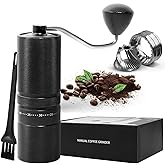 Manual Coffee Grinder with 60 Adjustable Settings, Portable Hand Coffee Bean Mill with 28g Capacity, Stainless Steel Conical Burr Coffee Bean Grinder for French Press, Pour Ove,Gifts for Coffee Lovers