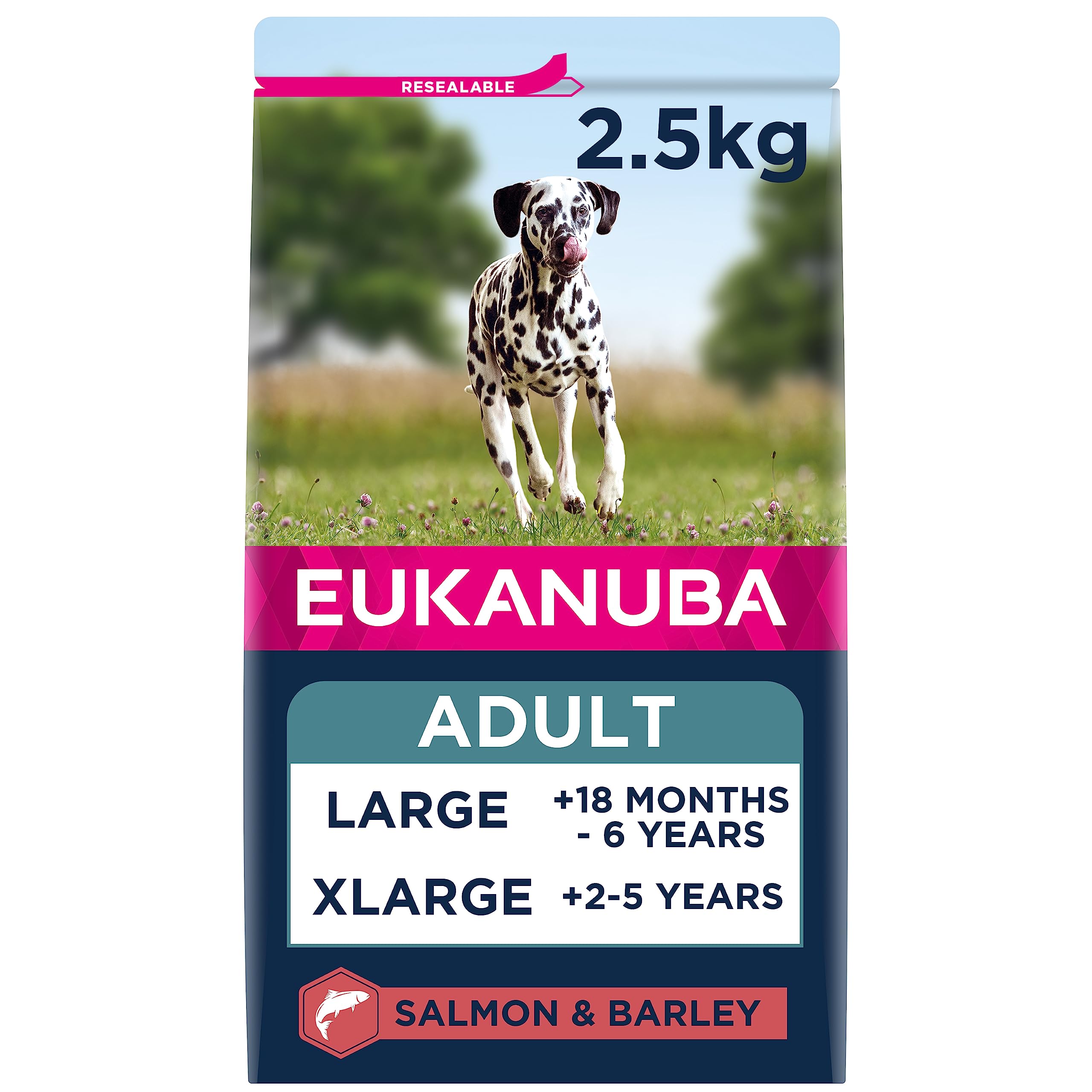 Eukanuba Complete Dry Dog Food for Adult Large and Giant Breeds with Salmon and Barley 2.5 kg