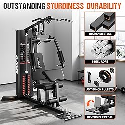 GOIMU Home Gym, M1 Workout Station with 140LBS