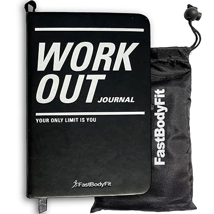 FastBodyFit Trainingstagebuch für das Krafttraining mit über 200 Seiten, Progress Log und Kalender - Fitness Tagebuch perfekt