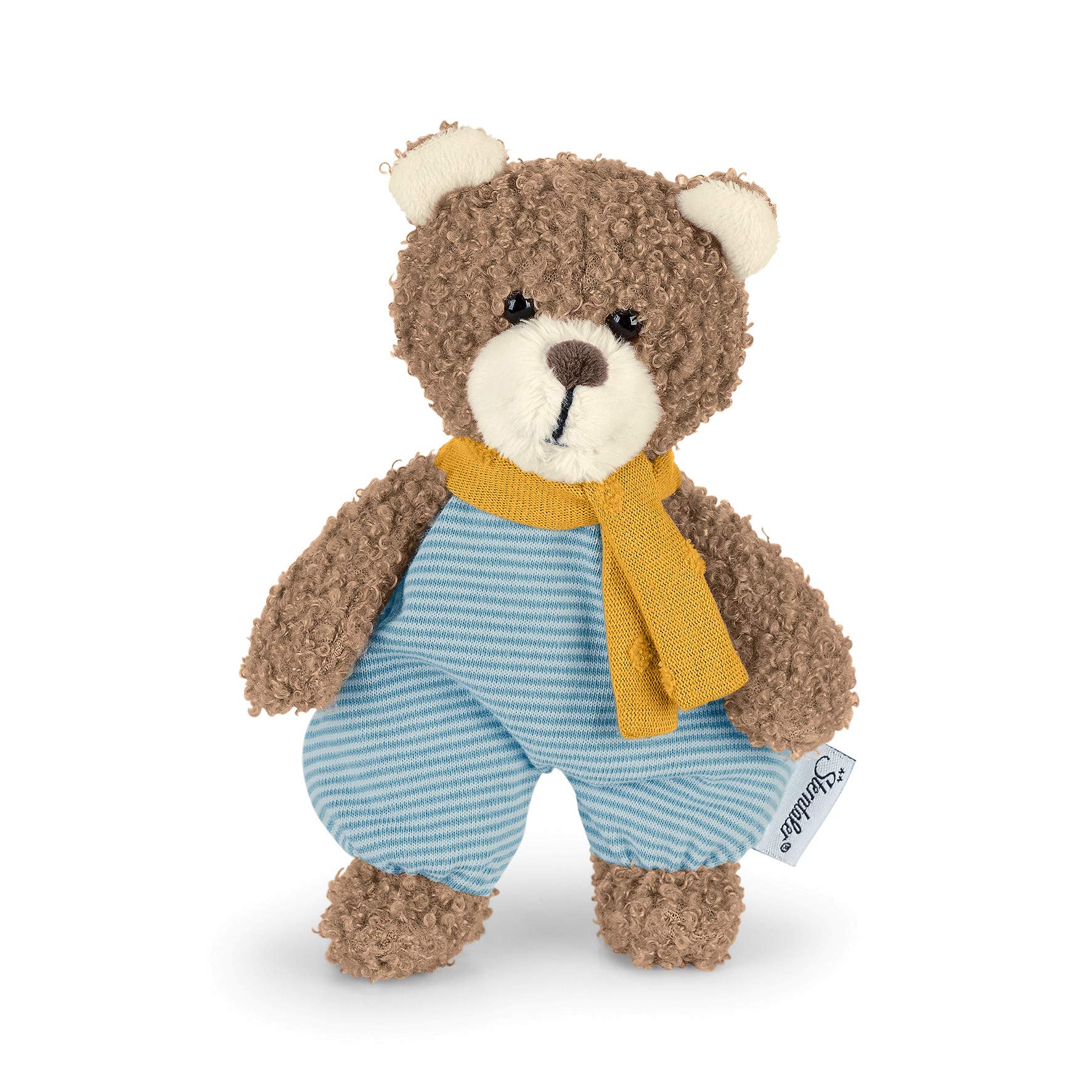 Sterntaler 3052002 Mini Toy Ben Bear Integrated Rattle for Babies from Birth 17 cm
