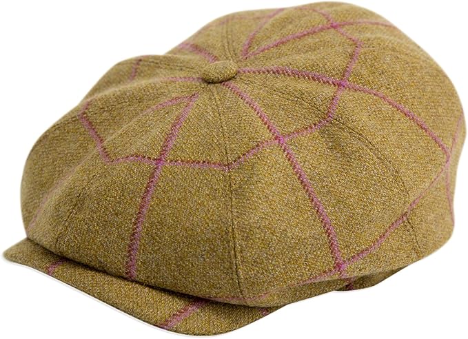 tweed 8 panel cap