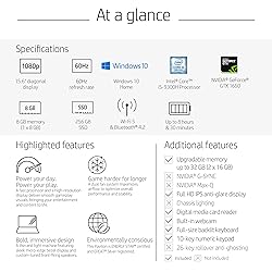HP Pavilion Gaming 15.6-Inch Micro-EDGE