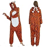 Novohive Lion Onesie Adult Tiger Onesie Adult Pajamas for Man Women
