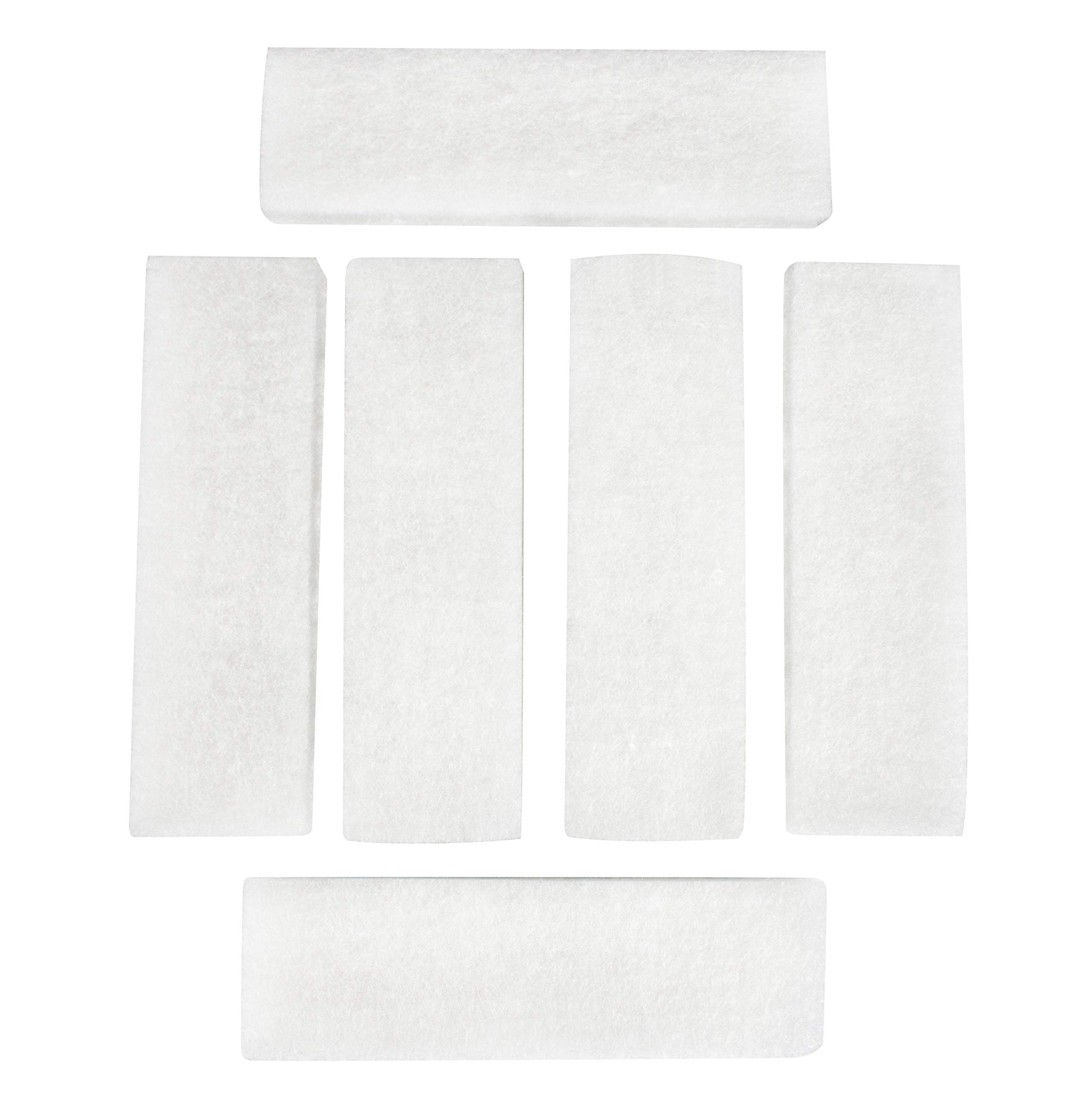 LTWHOME Compatible White Filter Floss Replacement for All Pond Solutions FW-14 Nano Tank (Pack of 6)