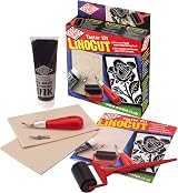 Essdee L2LTK Linocut Taster Kit - Black, Made in UK, Printmaking Supplies view 1