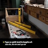 Stabila 70 Single Plumb Box Section Spirit Level Set 3 Piece view 2