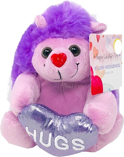valentine's day hedgehog stuffed animal