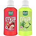 Snow Cone Syrup (8oz X 2), MADE IN CANADA| 2 Flavors Includes Strawberry and Lime| Premium Quality Flavoring | Ideal for Snow