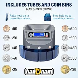 Coin Counter Machine, Electric Coin Sorter Sort 270