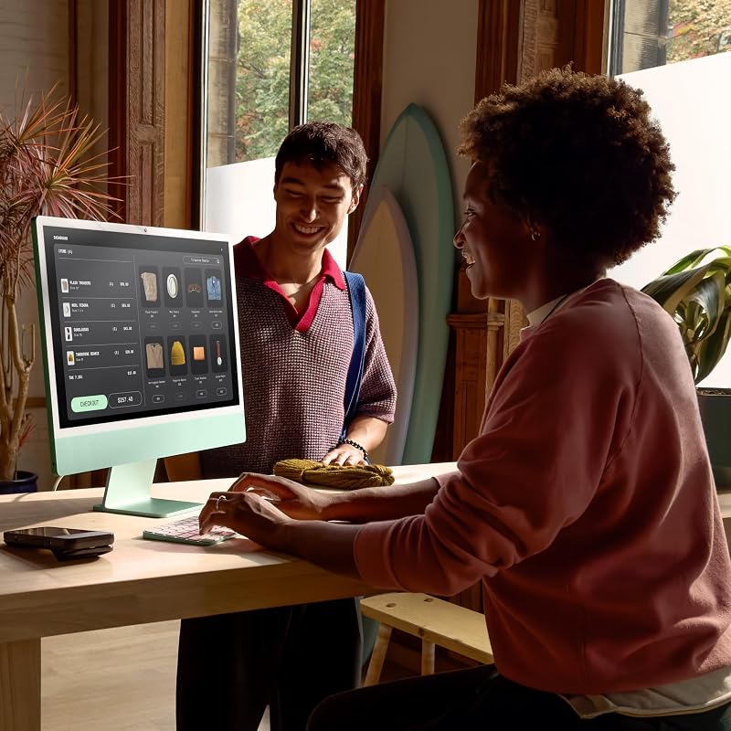 iMac Ordenador de Mesa Todo en uno con Chip M4, CPU y GPU de 10 núcleos: diseñado para Apple Intelligence, Pantalla Retina de 24″, 16 GB de Memoria unificada, SSD de 512 GB - Rosa