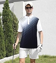 uideazone Mens Polo Shirt Slim Fit Golf Shirts