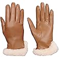 UGG Women's Leather Sheepskin Vent Gloves