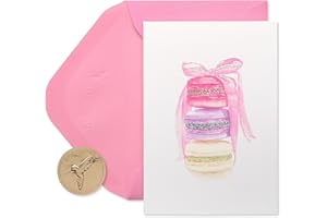 Papyrus Blank Cards with Envelopes, Stack of Macarons (14-Count)