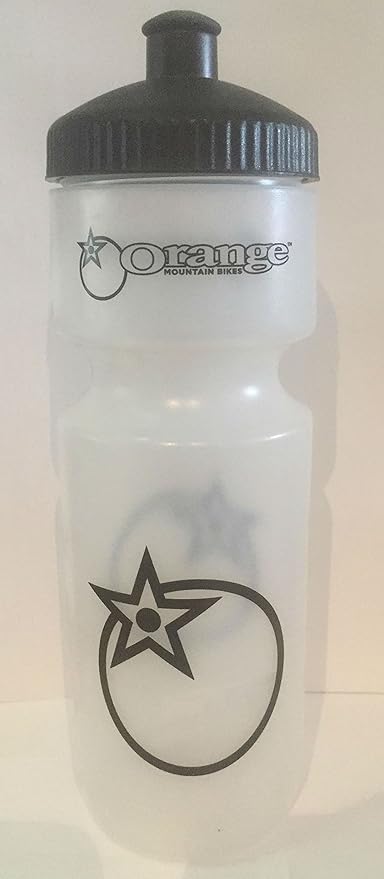 orange cycling water bottle