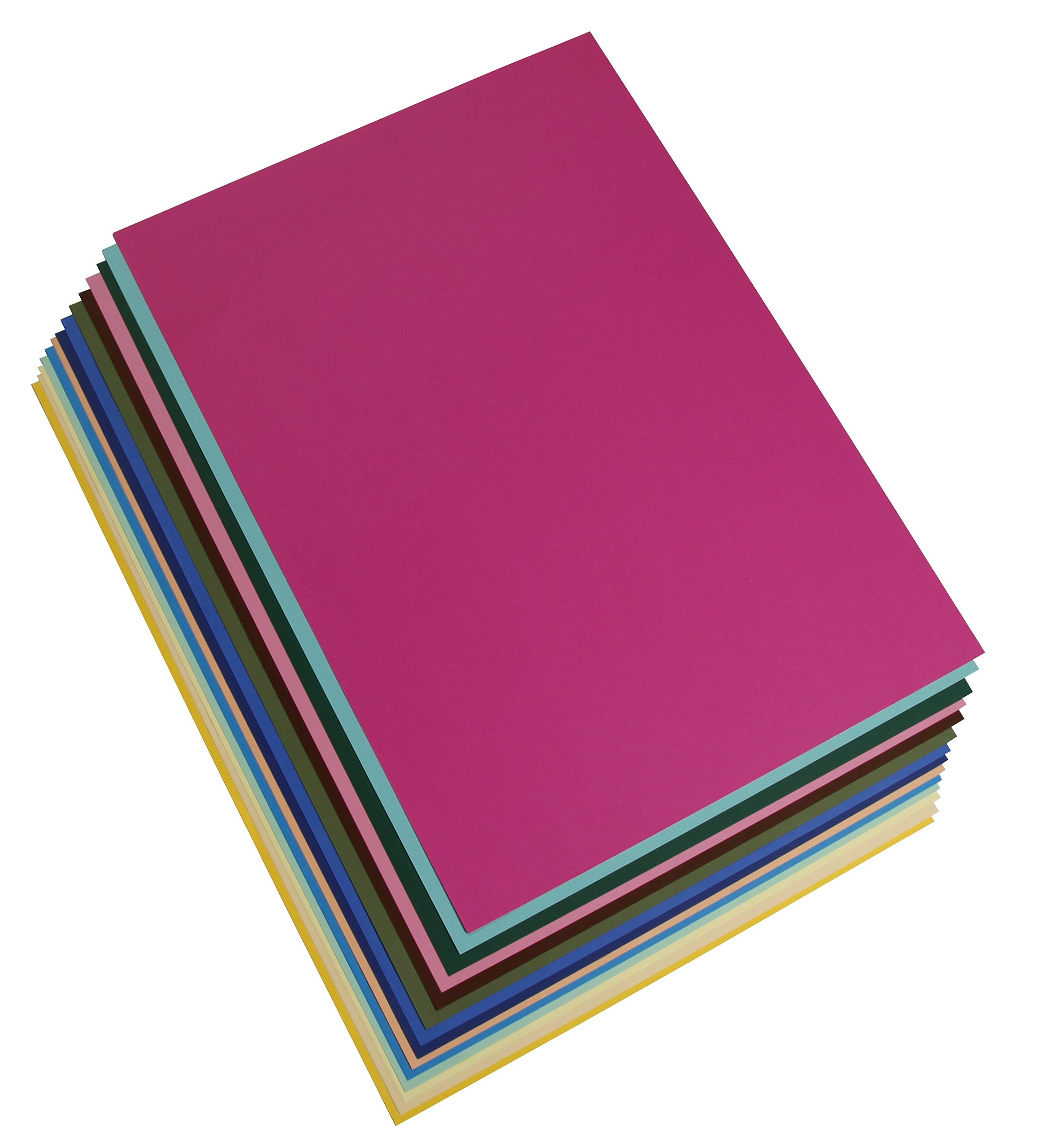 Clairefontaine - Ref 97198C - Maya Coloured Smooth Drawing Paper (Pack of 28 Sheets) - 120gsm Paper - 50 x 70cm - Bright Colours Colour - Deep Dyed, Acid Free, pH Neutral