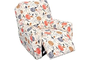 Eco-Ancheng Recliner Slipcovers 4-Pieces Recliner Chair Covers Lazy Boy Chair Covers Stretch Recliner Couch Covers Fitted Non Slip Reclining Slipcovers Furniture Protector for Recliner with Pocket