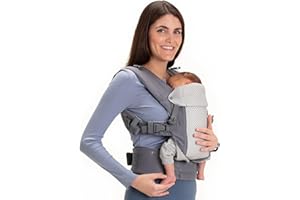 Beco Baby Carrier Gemini Newborn to Toddler - Front, Back and Hip Seat Carrier, Baby Carrier Backpack & Baby Front Carrier with Adjustable Seat, Ergonomic Baby Holder Carrier 7-35lbs (Cool Dark Grey)