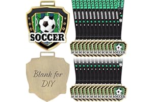 Loetere 12/24/36 Pcs 2.56" Award Medals Bulk with Neck Ribbon Sport Winner Medal Trophy for Team Tournaments Prize Participation Competitions School Match Party Favors